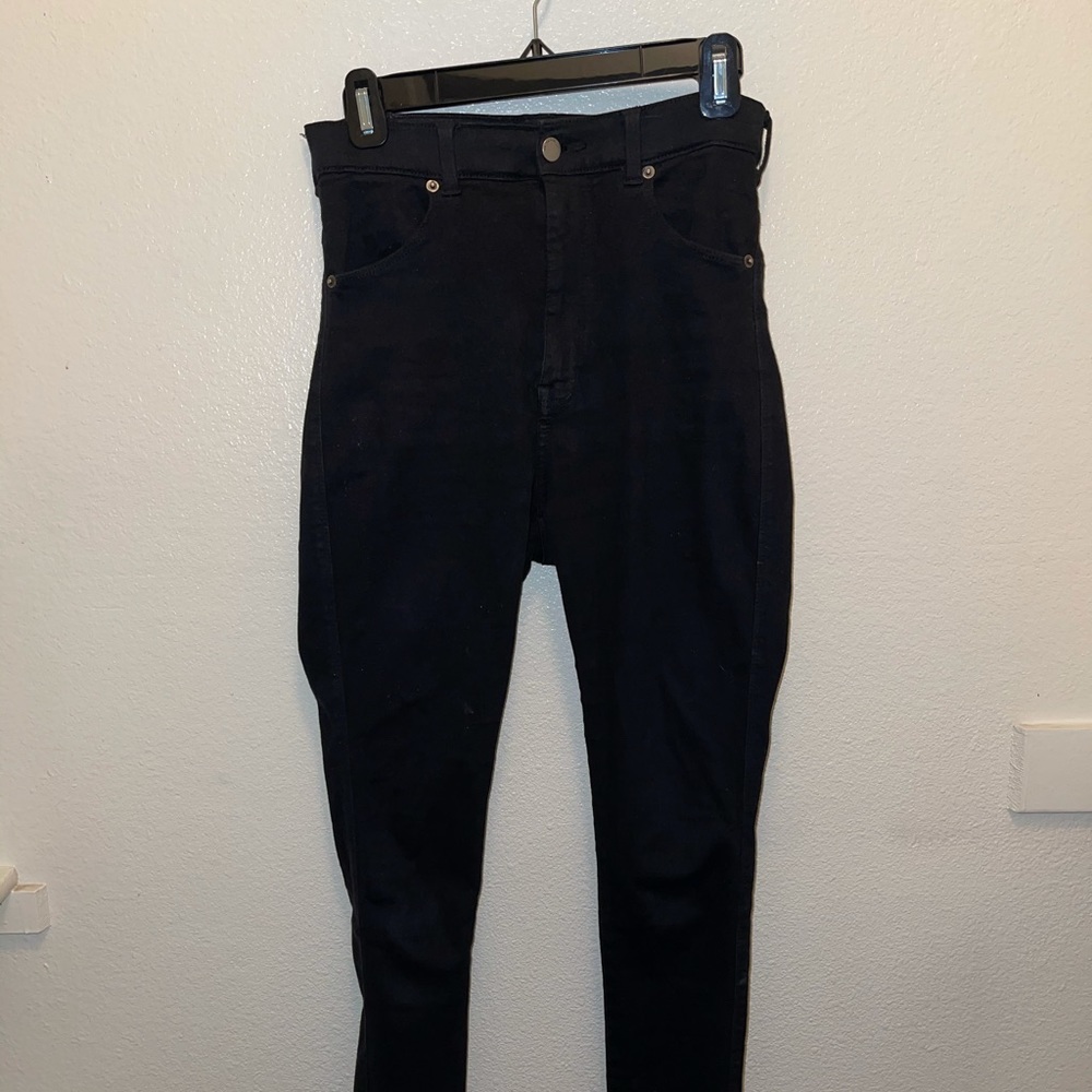 Black high waist skinny jeans